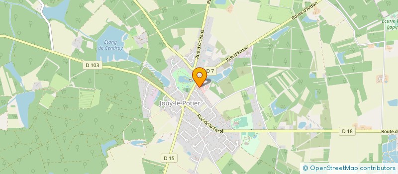 localisation de l'entreprise PHARMACIE DU BOURG à JOUY-LE-POTIER