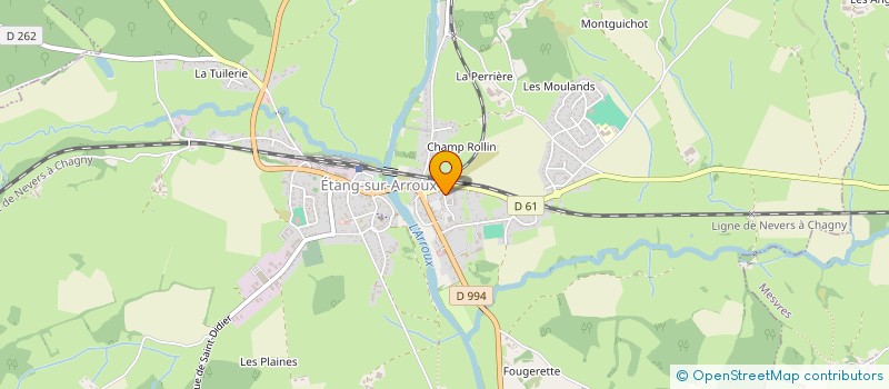localisation de l'entreprise PHARMACIE DU BOURG SNC à ETANG-SUR-ARROUX