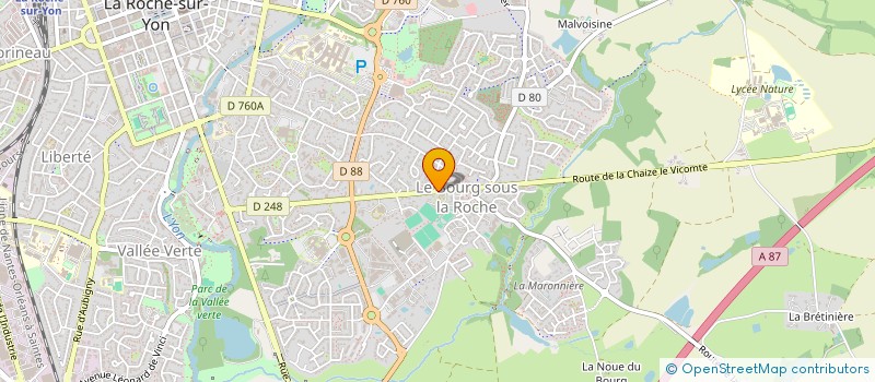 localisation de l'entreprise PHARMACIE DU BOURG SOUS LA ROCHE  LA ROCHE-SUR-YON