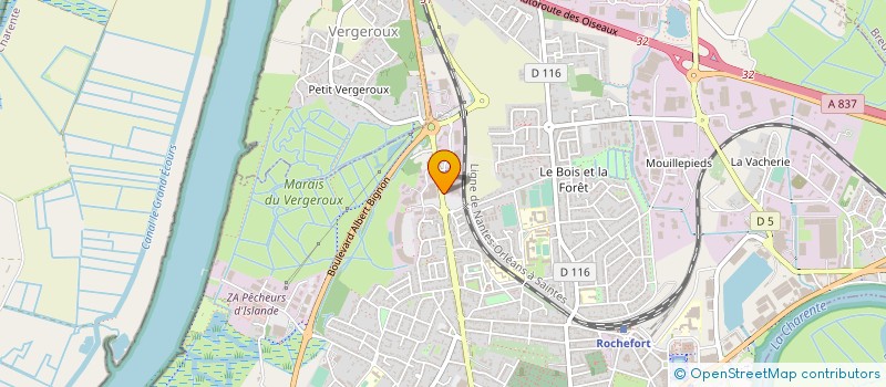 localisation de l'entreprise PHARMACIE DU BRILLOUET  ROCHEFORT