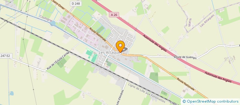 localisation de l'entreprise PHARMACIE DU CANAL  LES ATTAQUES