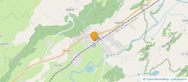 localisation de l'entreprise PHARMACIE DU CARLADES à POLMINHAC