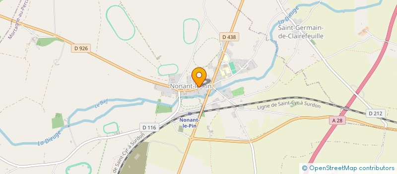 localisation de l'entreprise PHARMACIE DU CENTAURE à NONANT-LE-PIN