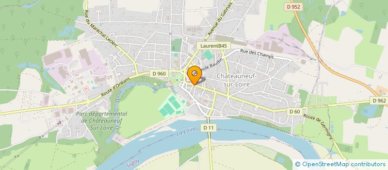 localisation de l'entreprise PHARMACIE DU CENTRE à CHATEAUNEUF-SUR-LOIRE