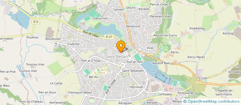 localisation de l'entreprise PHARMACIE DU CENTRE à SAINT-RENAN