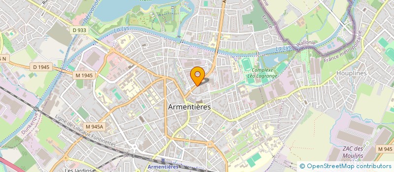 localisation de l'entreprise PHARMACIE DU CENTRE à ARMENTIERES