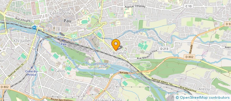 localisation de l'entreprise PHARMACIE DU CENTRE  BIZANOS