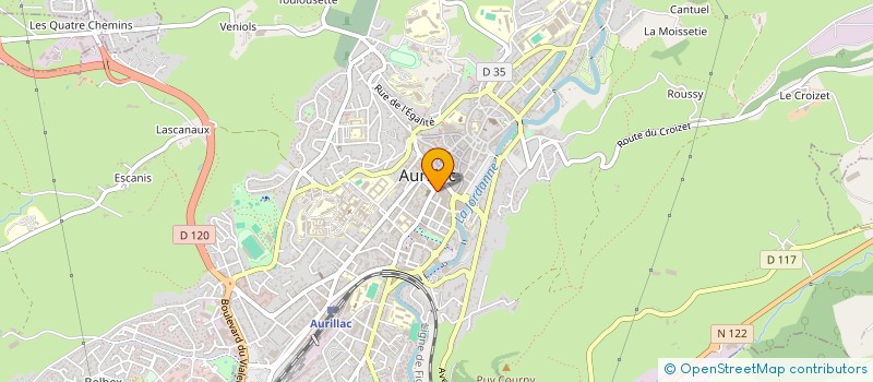 localisation de l'entreprise PHARMACIE DU CENTRE à AURILLAC