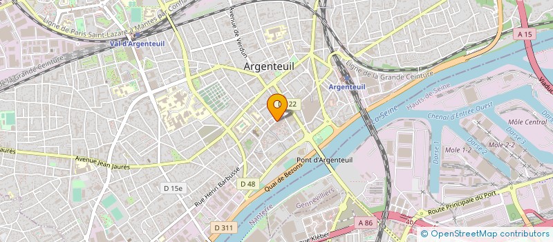 localisation de l'entreprise PHARMACIE DU CENTRE  ARGENTEUIL