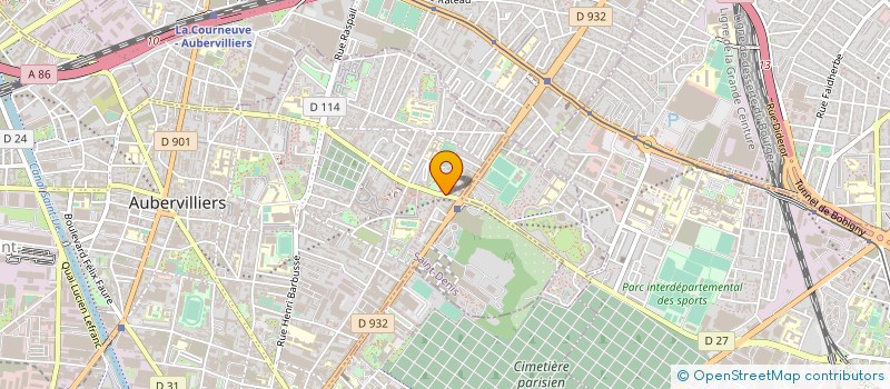 localisation de l'entreprise PHARMACIE DU CENTRE  AUBERVILLIERS