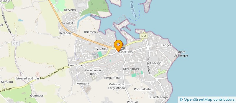 localisation de l'entreprise PHARMACIE DU CENTRE  LOCTUDY