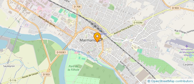 localisation de l'entreprise PHARMACIE DU CENTRE  MARMANDE