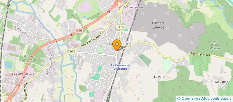 localisation de l'entreprise PHARMACIE DU CENTRE à LA COURONNE