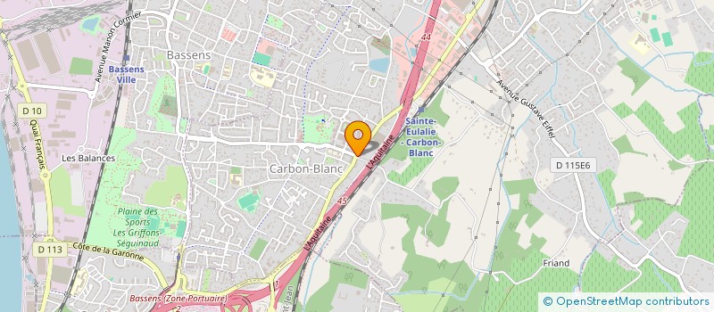 localisation de l'entreprise PHARMACIE DU CENTRE  CARBON-BLANC