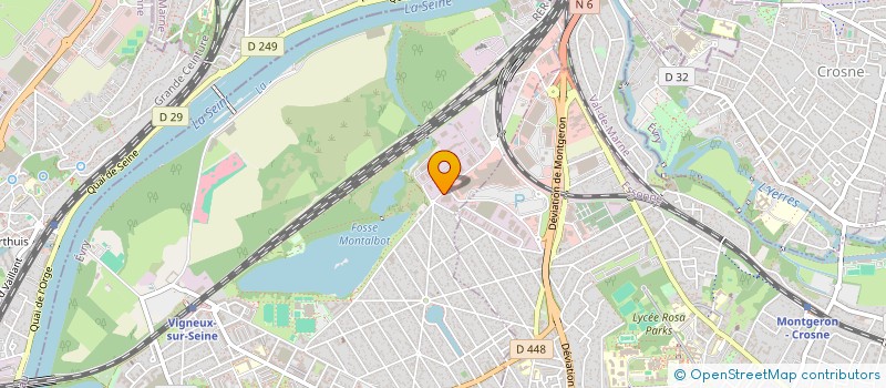 localisation de l'entreprise PHARMACIE DU CENTRE COMMERCIAL VALDOLY  VIGNEUX-SUR-SEINE