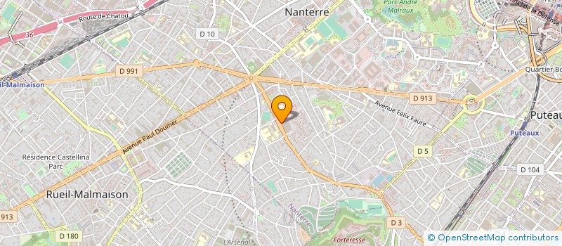 localisation de l'entreprise PHARMACIE DU CENTRE LE MONT VALERIEN à NANTERRE