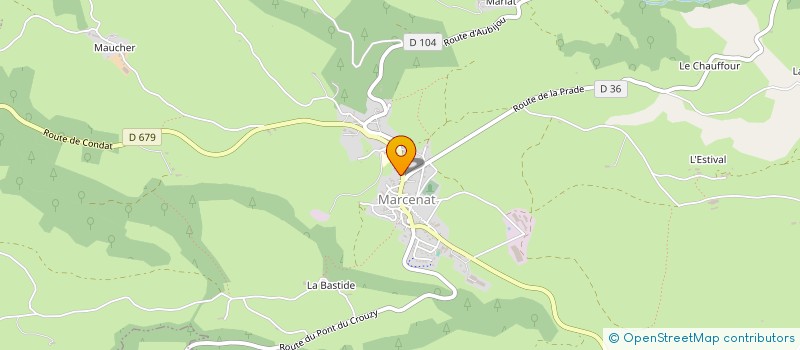 localisation de l'entreprise PHARMACIE DU CEZALLIER à MARCENAT
