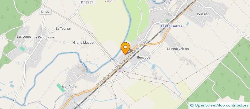 localisation de l'entreprise PHARMACIE DU CHALAURE à LES EGLISOTTES-ET-CHALAURES