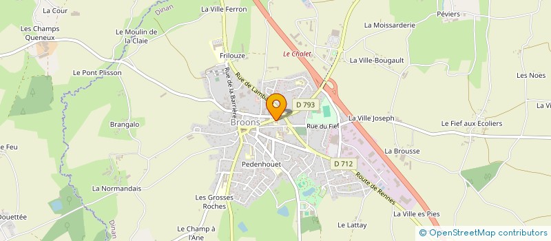 localisation de l'entreprise PHARMACIE DU CHALET  BROONS