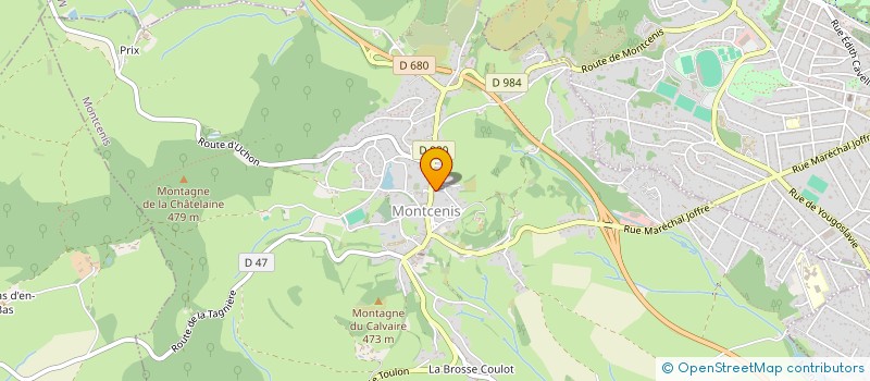 localisation de l'entreprise PHARMACIE DU CHAMP DE FOIRE  MONTCENIS