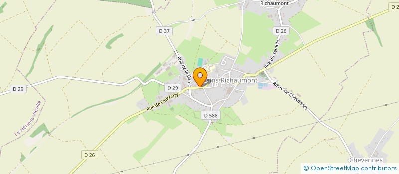 localisation de l'entreprise PHARMACIE DU CHATEAU  SAINS-RICHAUMONT