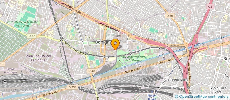 localisation de l'entreprise PHARMACIE DU CHEMIN VERT à BOBIGNY