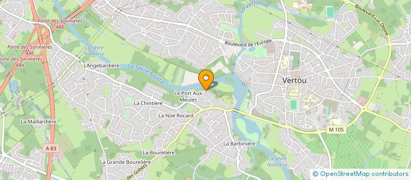 localisation de l'entreprise PHARMACIE DU CHENE  VERTOU