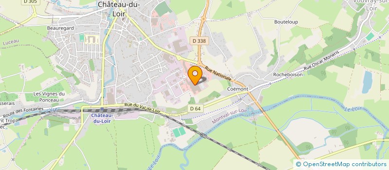 localisation de l'entreprise PHARMACIE DU CHENE VERT  MONTVAL-SUR-LOIR