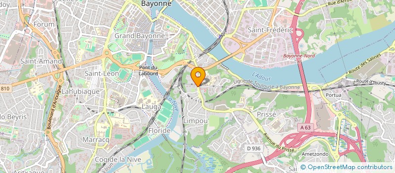 localisation de l'entreprise PHARMACIE DU CLOS SAINT PIERRE  BAYONNE