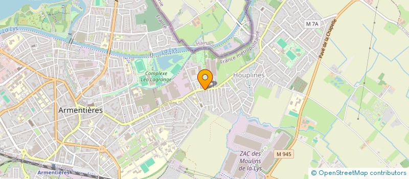 localisation de l'entreprise PHARMACIE DU COQUELICOT  HOUPLINES