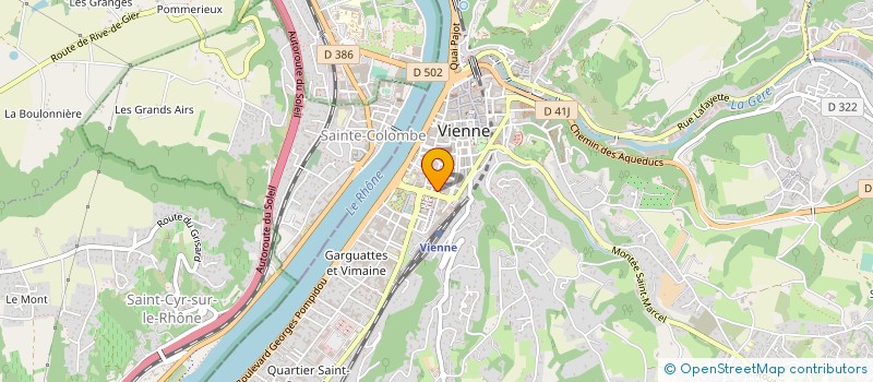 localisation de l'entreprise PHARMACIE DU COURS à VIENNE