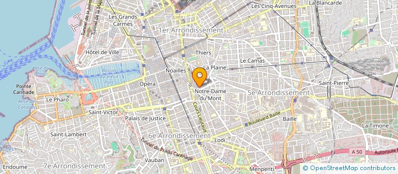 localisation de l'entreprise PHARMACIE DU COURS JULIEN à MARSEILLE