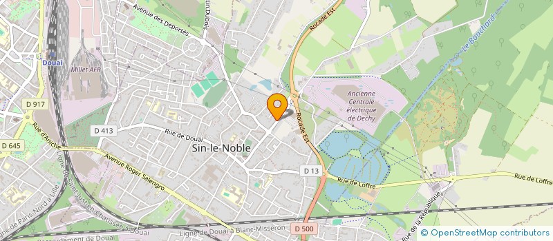 localisation de l'entreprise PHARMACIE DU CROIZAT  SIN-LE-NOBLE
