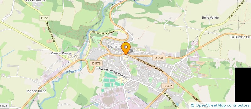 localisation de l'entreprise PHARMACIE DU DONJON à DOMFRONT-EN-POIRAIE