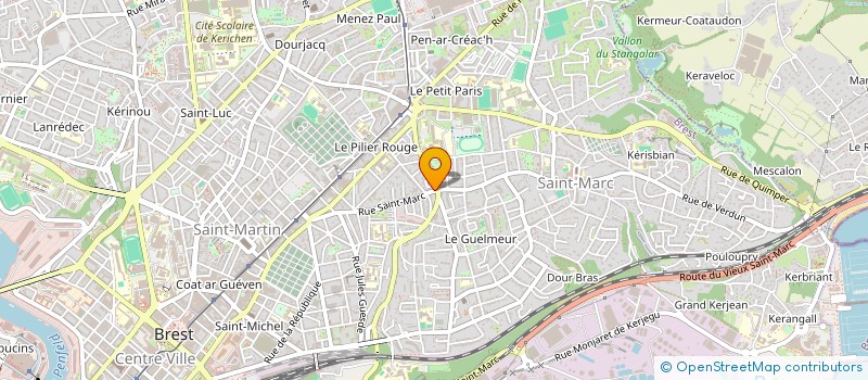 localisation de l'entreprise PHARMACIE DU DOURIC à BREST
