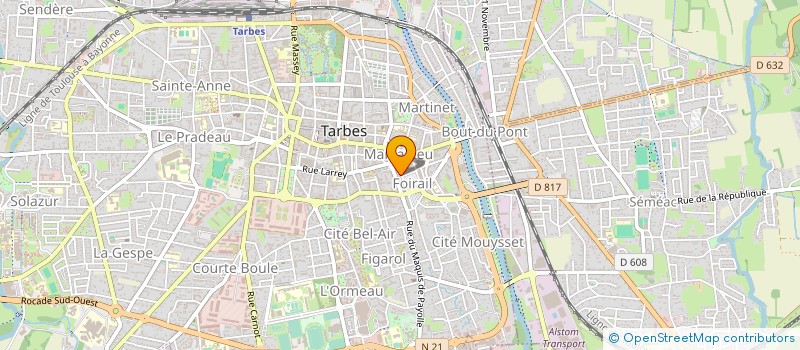 localisation de l'entreprise PHARMACIE DU FOIRAIL à TARBES