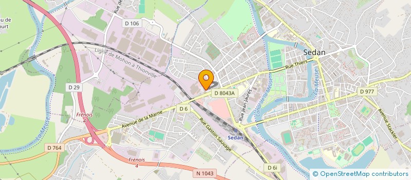 localisation de l'entreprise PHARMACIE DU FORT  SEDAN