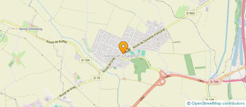 localisation de l'entreprise PHARMACIE DU FORT  VAROIS-ET-CHAIGNOT