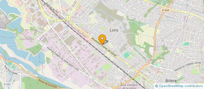 localisation de l'entreprise PHARMACIE DU GAVE  LONS