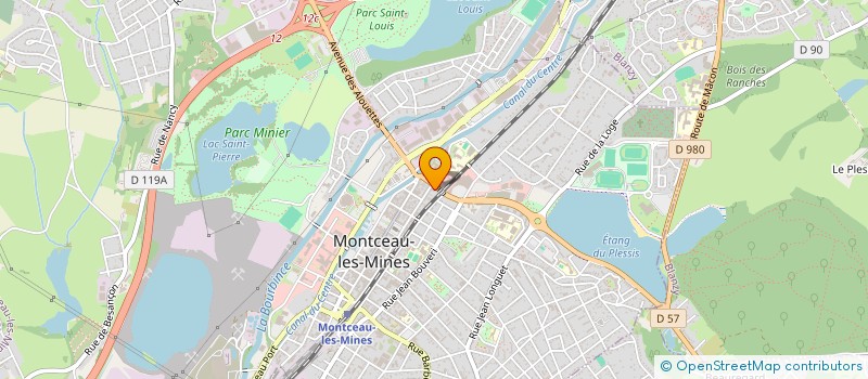 localisation de l'entreprise PHARMACIE DU GEANT à MONTCEAU-LES-MINES