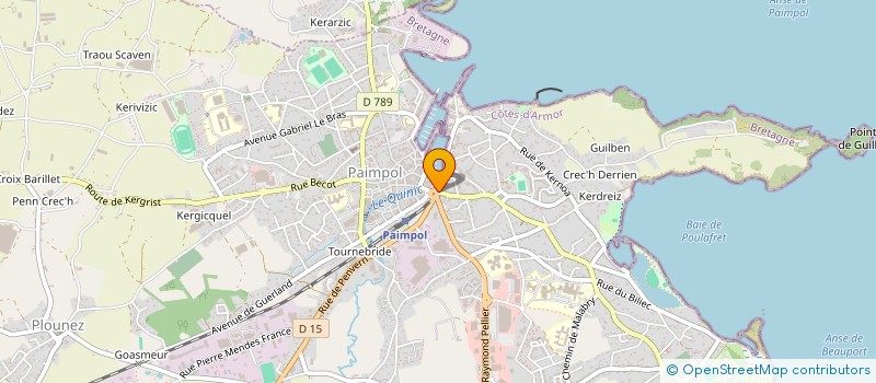 localisation de l'entreprise PHARMACIE DU GOELO  PAIMPOL