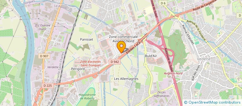 localisation de l'entreprise PHARMACIE DU GRAND AVIGNON à LE PONTET