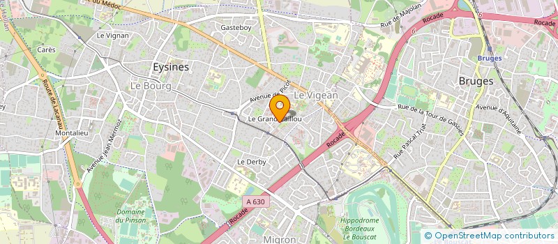 localisation de l'entreprise PHARMACIE DU GRAND CAILLOU  EYSINES