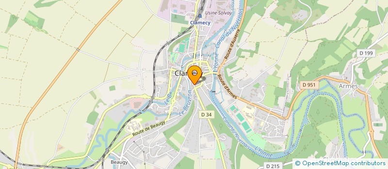 localisation de l'entreprise PHARMACIE DU GRAND MARCHE à CLAMECY