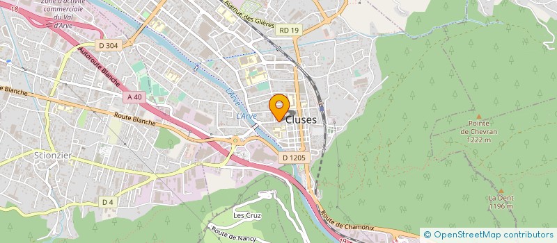 localisation de l'entreprise PHARMACIE DU GRAND MASSIF à CLUSES