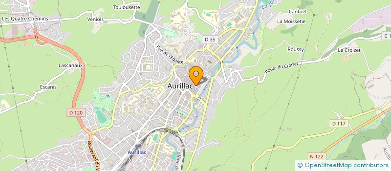 localisation de l'entreprise PHARMACIE DU GRAVIER à AURILLAC