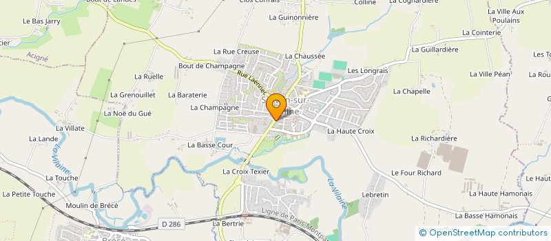 localisation de l'entreprise PHARMACIE DU GUE  SERVON-SUR-VILAINE