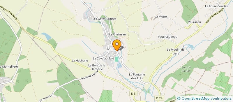 localisation de l'entreprise PHARMACIE DU GUE DU LOIR  MAZANGE