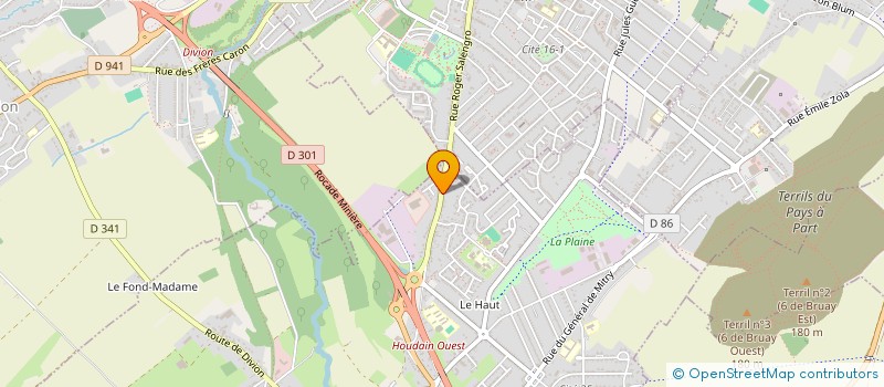 localisation de l'entreprise PHARMACIE DU HAUT D HOUDAIN  HOUDAIN