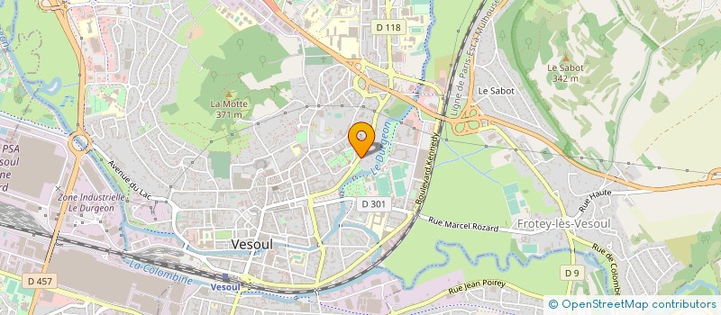 localisation de l'entreprise PHARMACIE DU JARDIN ANGLAIS  VESOUL